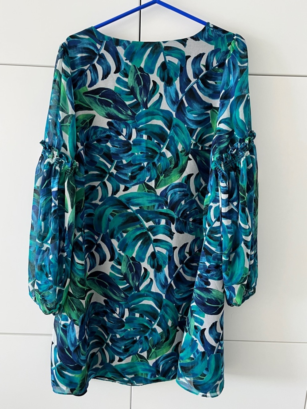 Chloe Oliver from Anthropologie Tropical Palm Leaf Shift Dress - Picture 10 of 15